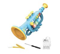 Musical Toys USB Charge Early Learning Exercise Finger for Gift Baby Kids Trumpet Blue