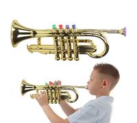 Musical Trumpet Toy - Horn Instrument for Shining Sound Learning Tool | Easy Early Music Game Toy for Kindergarten, Home Practice, Dice