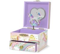 Musical Unicorn Jewellery Box for Girls - Kids Dancing Unicorn Music Box with Mirror, Unicorn Gifts for Little Girls, Jewellery Boxes, Childrens Birthday Gift, Ages 3-10