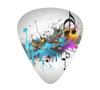 Musical With Spray Guitar Plectrums, 12 Pcs Lightweight Guitar Plectrums, 0.46mm/0.71mm/0.96mm Thickness For Acoustic Guitar Acoustic Electric Guitar Ukulele Bass