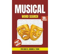 Musical Word Search Book: Word Searches with Easy to Read Print about Musical Instruments, Genres, Notes, Composers, Rhythm, Harmony and More | 6x9 ... Gifts for Vacations, Holidays and Free Times