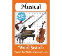 Musical Word Search Puzzle Book: Word Searches with Easy to Read Print about Musical Instruments, Songs, Musical Equipment and More | 6x9 inches, 110 ... Gift for Vacations, Holidays, and Free Times