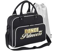 MusicaliTee Ballet Dancing - Dance Princess - BLACK + WHITE - DUO DANCE & Drawstring Shoe Bag