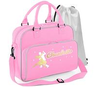 MusicaliTee Ballroom Dancer - Dancing Couple - PINK - Personalised DUO DANCE & Drawstring Bags