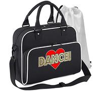 MusicaliTee Ballroom Dancing - Love Dance - Black + White - Duo Dance & Drawstring Shoe Bag