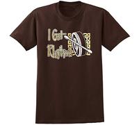 MusicaliTee Bodhran Got Rhythm - Chocolate Brown Unisex T Shirt Chest 45 XL