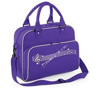 MusicaliTee Clarinet Curved Stave - Purple - Duo Music Shoulder Bag