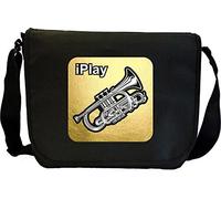 MusicaliTee Cornet I Play - Sheet Music & Accessory Messenger TRIO Bag