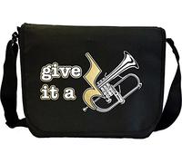 MusicaliTee Flugelhorn Flugel Give It A Rest - Sheet Music & Accessory Messenger TRIO Bag