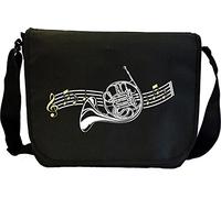 MusicaliTee French Horn Curved Stave - Sheet Music & Accessory Messenger TRIO Bag