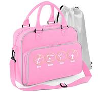 MusicaliTee Gymnasts Girl - Bars Beam Floor Vault - Pink - Duo Gym & Shoe Bags