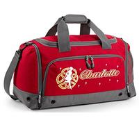 MusicaliTee Irish Gaelic Dancing - Dancer Celtic Knot - Classic RED - PERSONALISED - QUARTET HOLDALL Dance Gym Bag