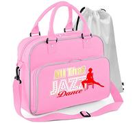 MusicaliTee Jazz Swing Jive Lindyhop Dancing - All That Jazz - PINK - DUO DANCE & Drawstring Shoe Bag