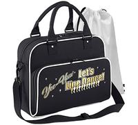 MusicaliTee Line Dancing - Lets Dance Yee Haw - BLACK + WHITE - DUO DANCE & Drawstring Shoe Bag