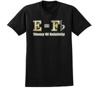 MusicaliTee Music Notation E=Fb Theory Relativity - Black Unisex T Shirt Chest 48 2XL