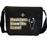 MusicaliTee Music Notation Musicians Score - Sheet Music & Accessory Messenger TRIO Bag