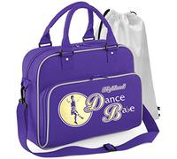 MusicaliTee Scottish Highland Dancing - Dance Babe - PURPLE - DUO DANCE & Drawstring Shoe Bag