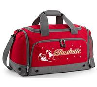 MusicaliTee Tap Dancer - Dancing Tap Shoes - Classic RED - PERSONALISED - QUARTET HOLDALL Dance Gym Bag
