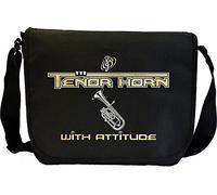 MusicaliTee Tenor Horn Attitude - Alto - Sheet Music & Accessory Messenger TRIO Bag