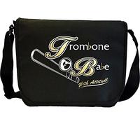MusicaliTee Trombone Babe Attitude 2 - Sheet Music & Accessory Messenger TRIO Bag