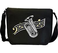 MusicaliTee Tuba Curved Stave - Sheet Music & Accessory Messenger TRIO Bag