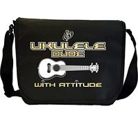 MusicaliTee Ukulele Dude Attitude - Sheet Music & Accessory Messenger TRIO Bag
