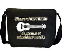 MusicaliTee Ukulele Not Afraid Use - Sheet Music & Accessory Messenger TRIO Bag
