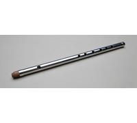 MUSICALS 6 Hole B Tone Stainless Steel Flute - 36cm Polished Silver Finish, Lightweight Metal Bansuri for Music Practice Professional Wind Instrument for Beginners & Musicians - Set of 1