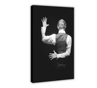 Musician - David Bowie Vintage Poster Canvas Poster Bedroom Decor Sports Landscape Office Room Decor Gift Frame-style 16x24inch(40x60cm)