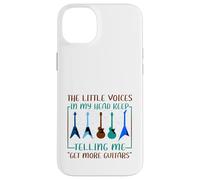 Musician Humor Little Voices Tell Me Get More Guitars Case for iPhone 14 Plus