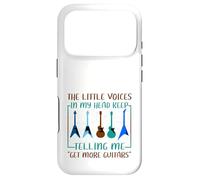 Musician Humor Little Voices Tell Me Get More Guitars Case for iPhone 17 Pro