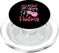 Musician Just A Girl Who Loves Violin Violinist PopSockets PopGrip for MagSafe
