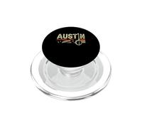Musician Music Lover String Instruments Retro Austin Texas PopSockets PopGrip for MagSafe