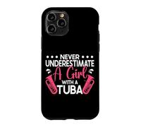 Musician Never Underestimate A Girl With Tuba Case for iPhone 11 Pro