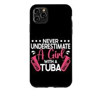 Musician Never Underestimate A Girl With Tuba Case for iPhone 11 Pro Max