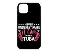 Musician Never Underestimate A Girl With Tuba Case for iPhone 14 Plus