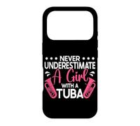 Musician Never Underestimate A Girl With Tuba Case for iPhone 17 Pro