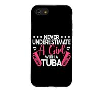Musician Never Underestimate A Girl With Tuba Case for iPhone SE (2020) / 7/8