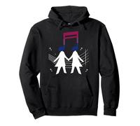 Musician Quarter Note Music Notes Bisexual LGBQI Pride Pullover Hoodie