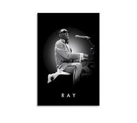 Musician Ray Charles Poster Decorative Painting Canvas Wall Art Living Room Poster Bedroom Painting Wall Art Picture Print Modern Family Room Decor 08 x 12 Inches (20 x 30 cm)