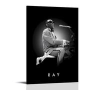 Musician Ray Charles Poster Decorative Painting Canvas Wall Art Living Room Poster Bedroom Painting Wall Art Picture Print Modern Family Room Decor 20 x 30 Inches (50 x 75 cm)