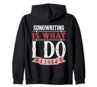 Musicians and Music Lovers Lyric Writer Songwriting Zip Hoodie