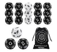 Musician's Dice Set - 12-Sided Note & Rhythm Dice for Songwriting, Improvisation, Music Theory Learning, 15PCS Dice with Storage Bag for Musicians, Students, Teachers