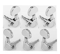 Musiclily 3x3 Epi Style Sealed Guitar Tuners Tuning Pegs Keys Machine Heads, Half Moon Button Chrome