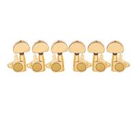 Musiclily 3x3 Epi Style Sealed Guitar Tuners Tuning Pegs Keys Machine Heads Set for Epiphone Les Paul Style Electric Guitar or Acoustic Guitar, Half Moon Button Gold