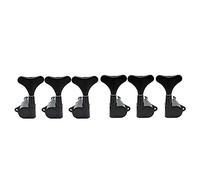 Musiclily 3x3 Sealed Bass Tuners Tuning Pegs Keys Machine Heads Set for 5/6 String Electric Bass, Black