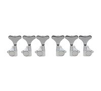 Musiclily 3x3 Sealed Bass Tuners Tuning Pegs Keys Machine Heads Set for 5/6 String Electric Bass, Chrome