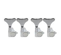 Musiclily 4-in-line Sealed Bass Tuners Tuning Pegs Keys Machine Heads Set for 4 String Electric Bass, Chrome