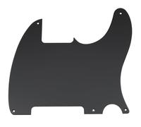 Musiclily 5 Hole Tele Pickguard Blank for Fender USA/Mexican Telecaster Esquire Guitar, 1Ply Matte Black