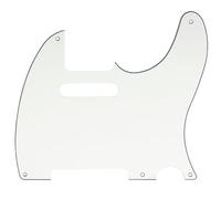 Musiclily 5 Hole Vintage Tele Pickguard for Fender American/Mexican Made Standard Telecaster Style Electric Guitar, 3Ply Parchment